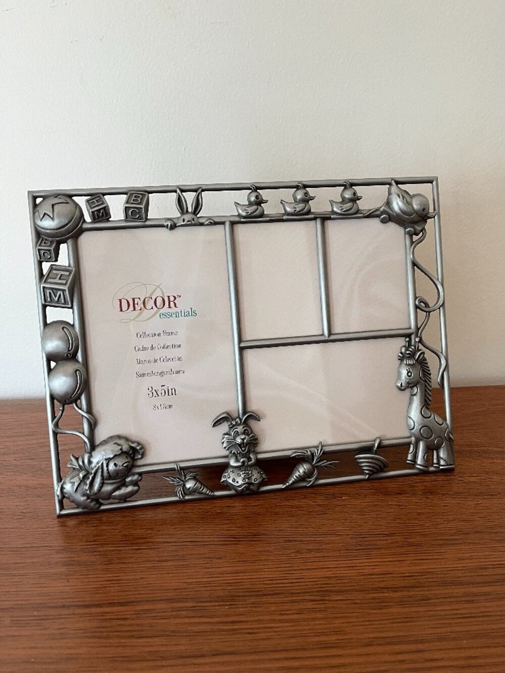 New Baby Nursery Picture Frame Pewter